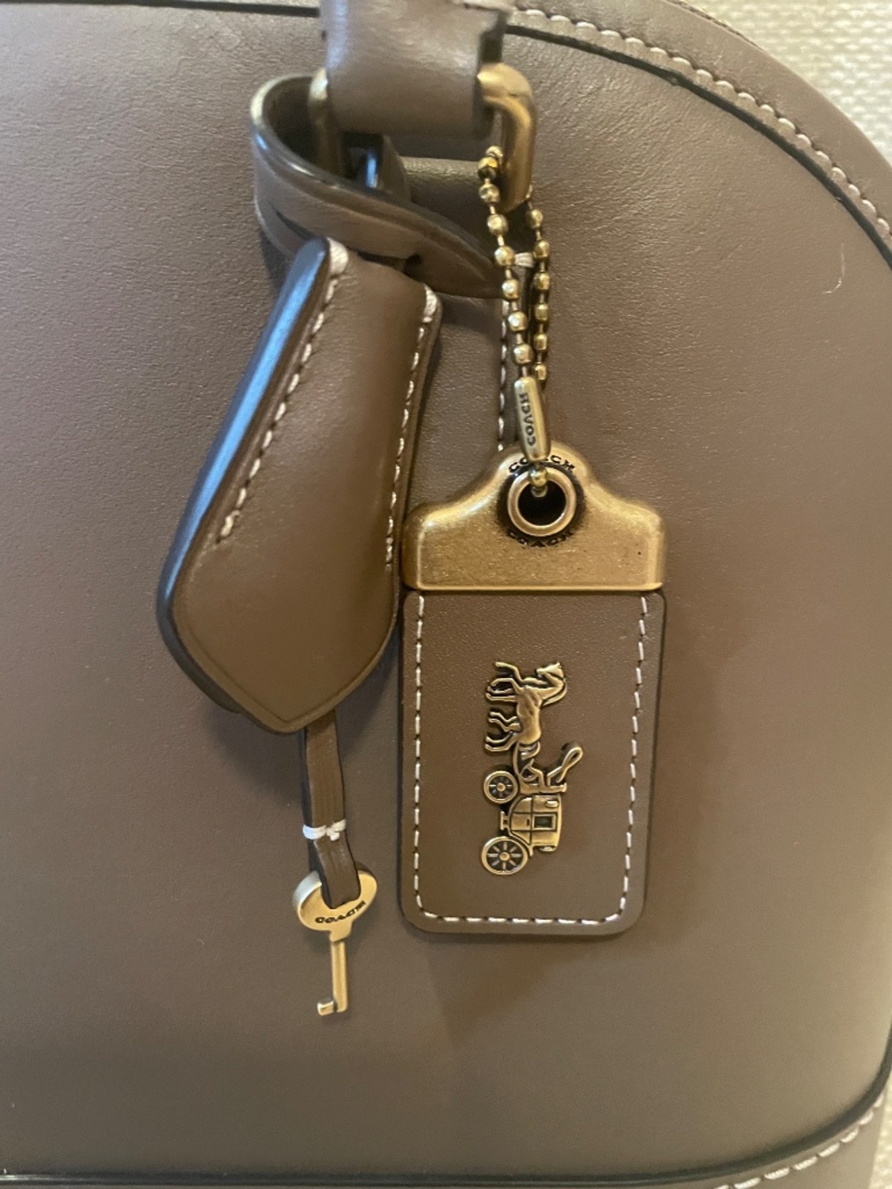 Coach Revel in Stone Leather NWT - Picture 3 of 13